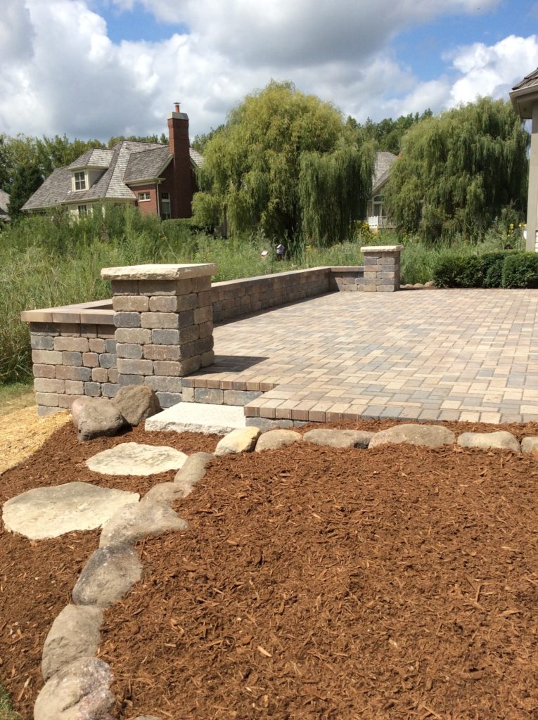 Paver Patio Backyard Outdoor landscaping